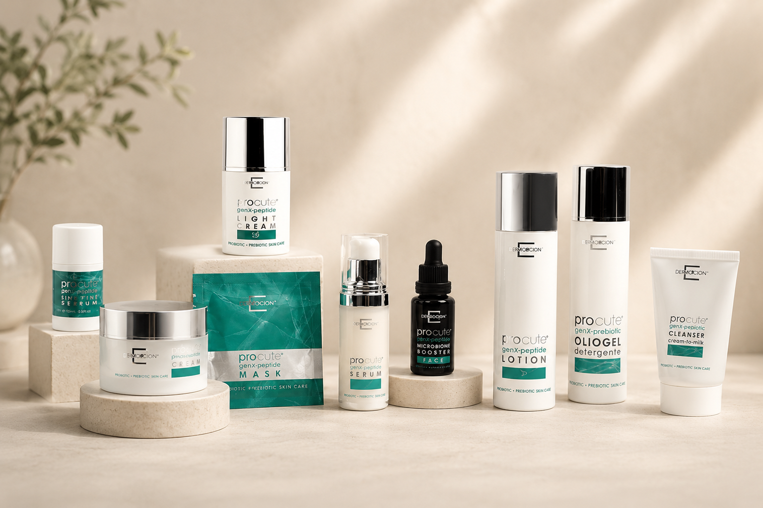 Emotion Skincare Procute assortiment in sfeerbeeld